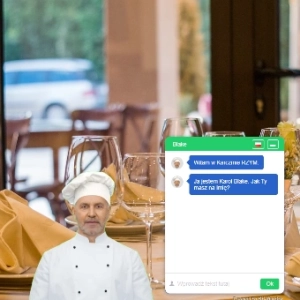 Rezerwacji stolików w restauracji - Chat na stronę